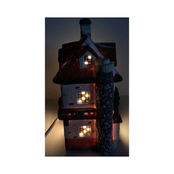 Vintage Holiday Expressions Porcelain Lighted House Christmas Village - Picture 7 of 11